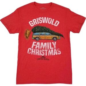 NWOT Christmas Vacation Griswold Family Christmas Red Tee - Size Large